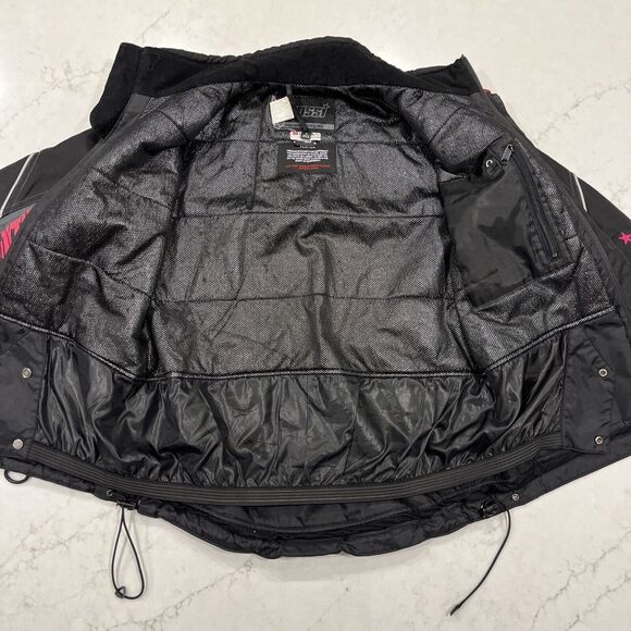 Mossi Racing Womens Small Full Zip Snowmobile Winter Jacket Pink Black Warm Coat - Picture 14 of 16